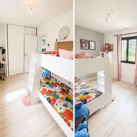 Grande Maison Familiale Climatisee Avec Piscine Chauffee - 12 Personnes 别墅 *